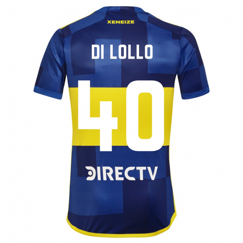 Dětské Lautaro Di Lollo #40 Modrá Žlutá Domů Hráčské Dresy 2024/25 Dres