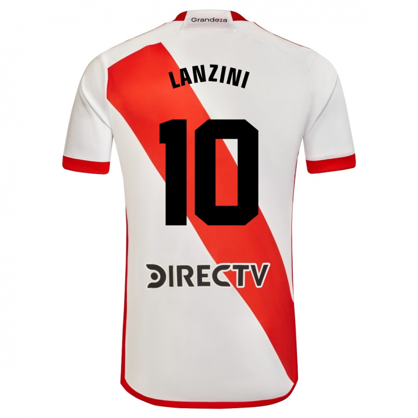 Dětské Manuel Lanzini #10 Bílá Červená Domů Hráčské Dresy 2024/25 Dres