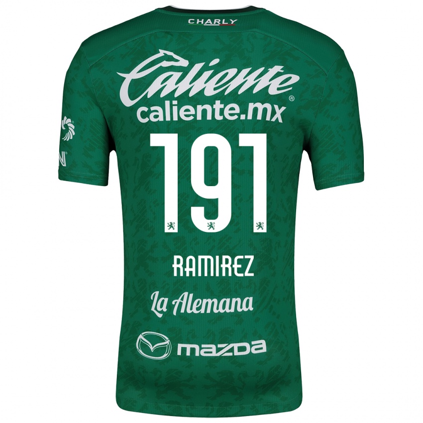 Dětské Ian Ramírez #191 Zelená Bílá Domů Hráčské Dresy 2024/25 Dres