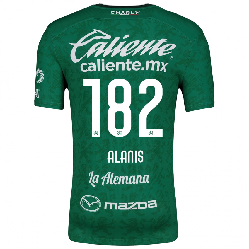 Dětské Alejandro Alanís #182 Zelená Bílá Domů Hráčské Dresy 2024/25 Dres