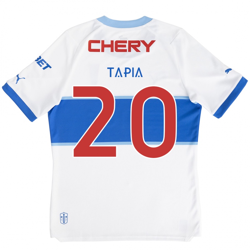 Dětské Gonzalo Tapia #20 Bílá Modrá Domů Hráčské Dresy 2024/25 Dres