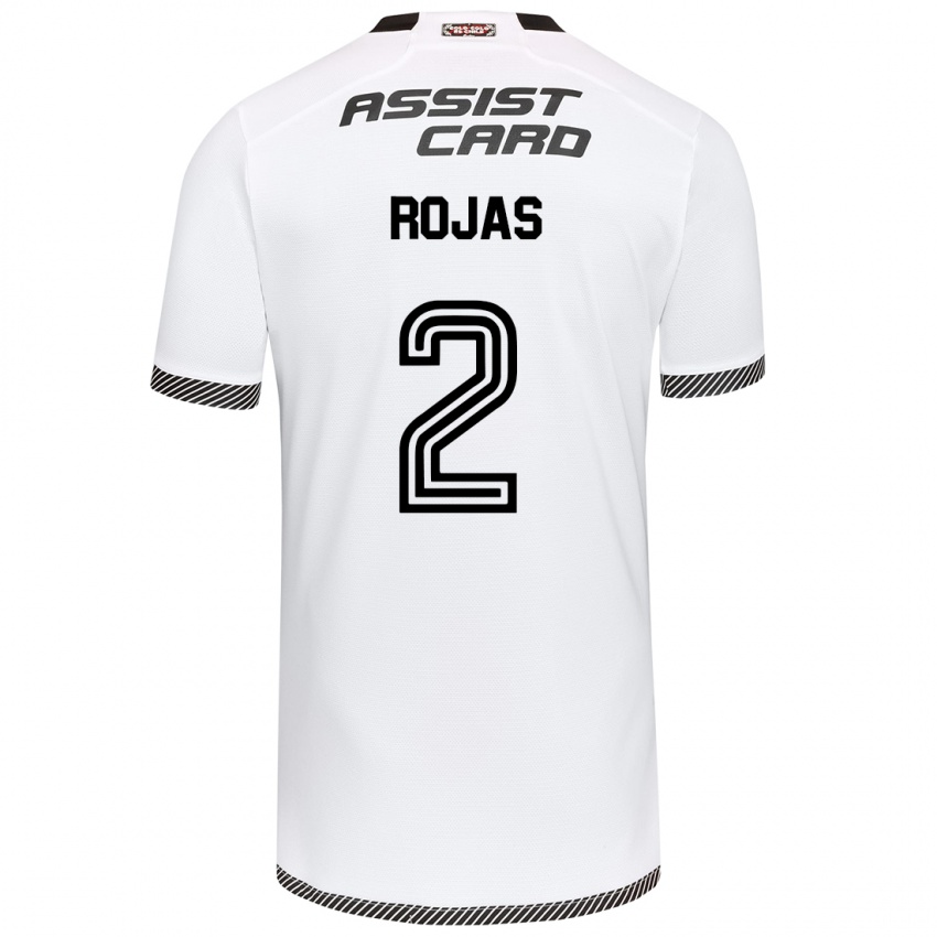 Dětské Jeyson Rojas #2 Bílý Černý Domů Hráčské Dresy 2024/25 Dres