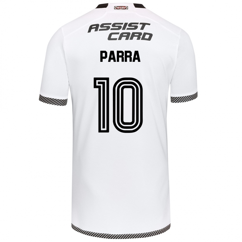 Dětské Pablo Parra #10 Bílý Černý Domů Hráčské Dresy 2024/25 Dres