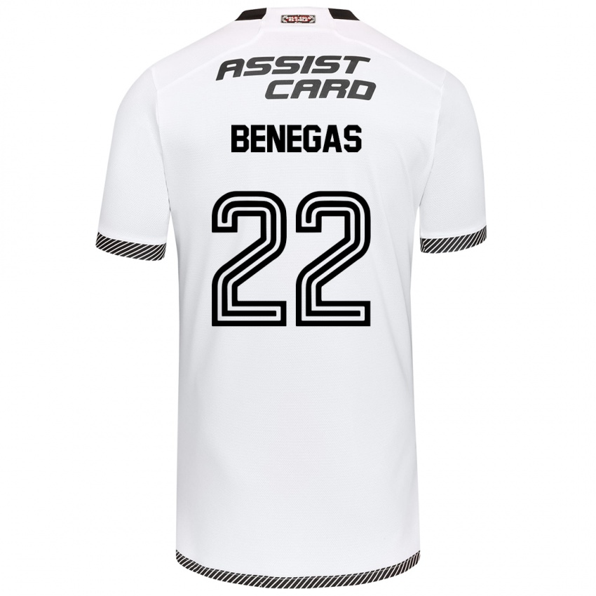 Dětské Leandro Benegas #22 Bílý Černý Domů Hráčské Dresy 2024/25 Dres