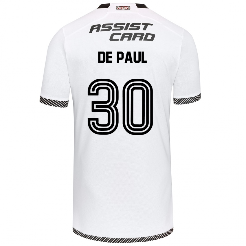 Dětské Fernando De Paul #30 Bílý Černý Domů Hráčské Dresy 2024/25 Dres