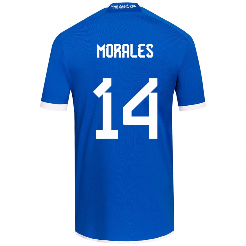 Dětské Marcelo Morales #14 Modrá Bílá Domů Hráčské Dresy 2024/25 Dres