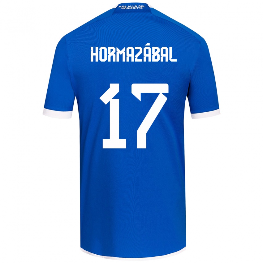 Dětské Fabián Hormazábal #17 Modrá Bílá Domů Hráčské Dresy 2024/25 Dres