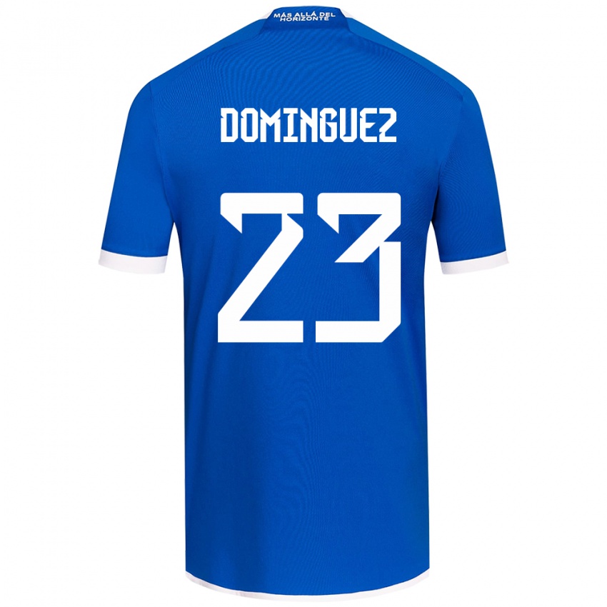 Dětské Nery Domínguez #23 Modrá Bílá Domů Hráčské Dresy 2024/25 Dres