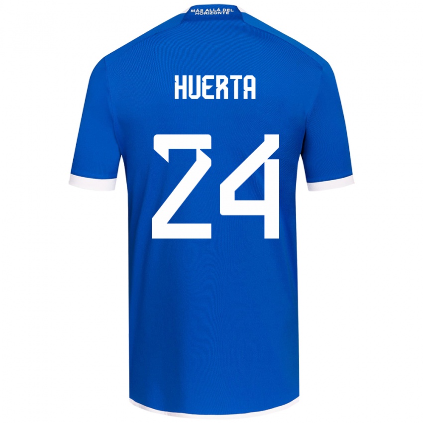 Dětské Renato Huerta #24 Modrá Bílá Domů Hráčské Dresy 2024/25 Dres