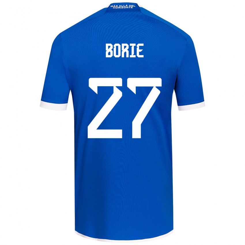 Dětské Emilie Borie #27 Modrá Bílá Domů Hráčské Dresy 2024/25 Dres