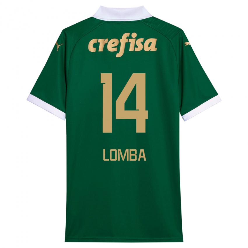 Dětské Marcelo Lomba #14 Zelená Bílá Domů Hráčské Dresy 2024/25 Dres