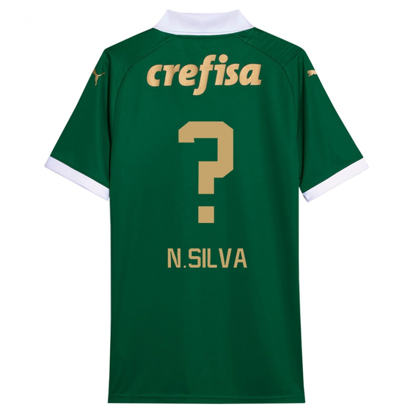 Dětské Ney Silva #0 Zelená Bílá Domů Hráčské Dresy 2024/25 Dres