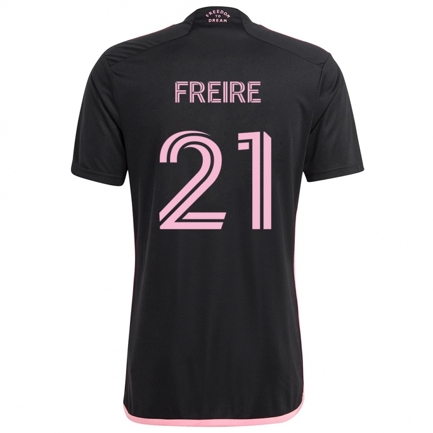 Dětské Nicolas Freire #21 Černá Daleko Hráčské Dresy 2024/25 Dres