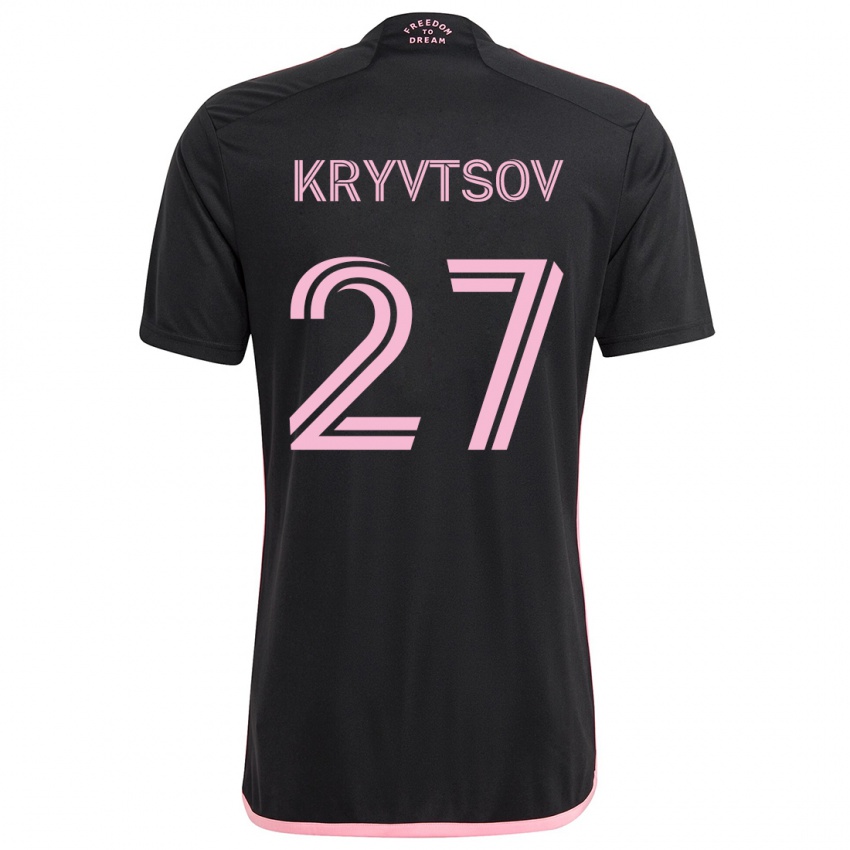 Dětské Sergiy Kryvtsov #27 Černá Daleko Hráčské Dresy 2024/25 Dres