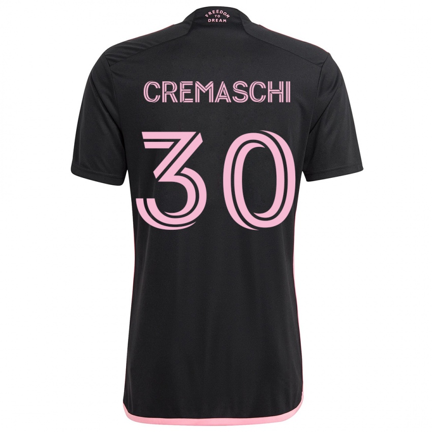 Dětské Benja Cremaschi #30 Černá Daleko Hráčské Dresy 2024/25 Dres