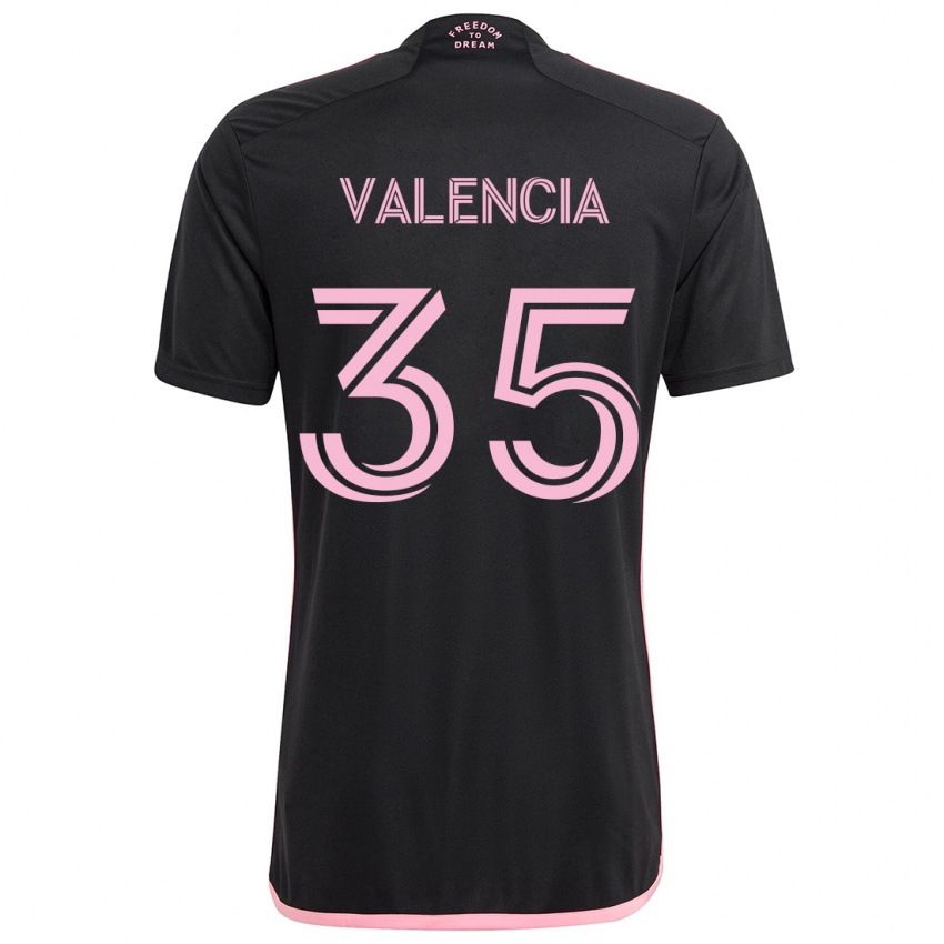 Dětské Felipe Valencia #35 Černá Daleko Hráčské Dresy 2024/25 Dres