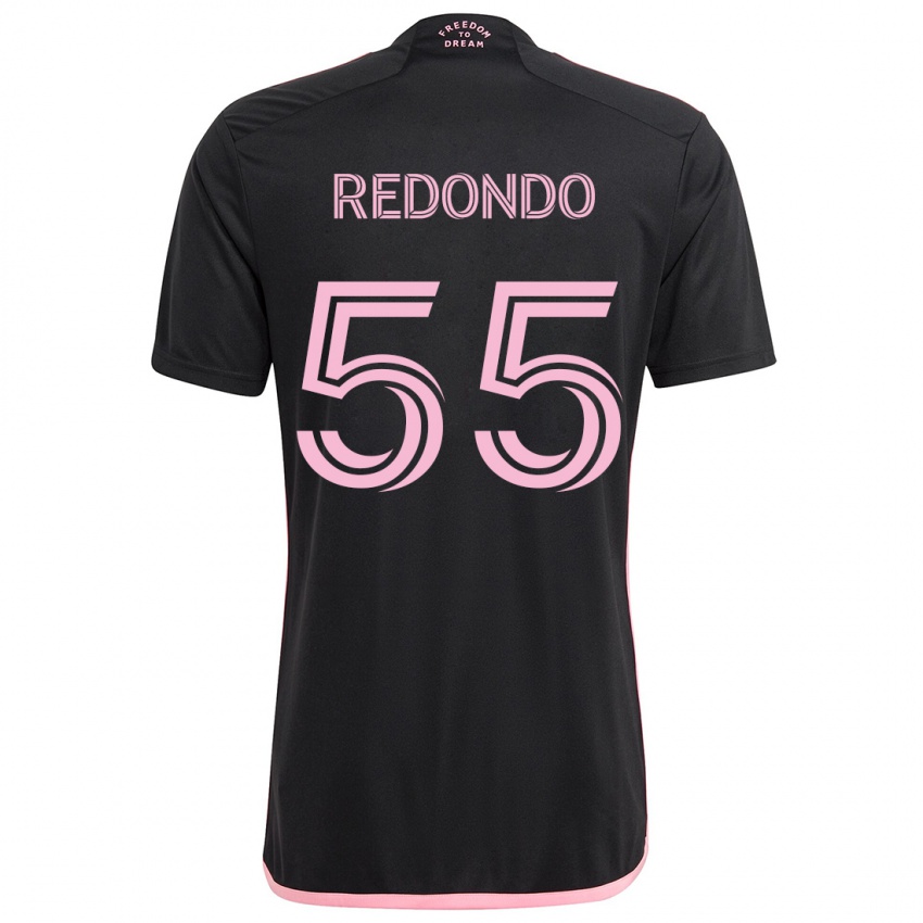 Dětské Federico Redondo #55 Černá Daleko Hráčské Dresy 2024/25 Dres