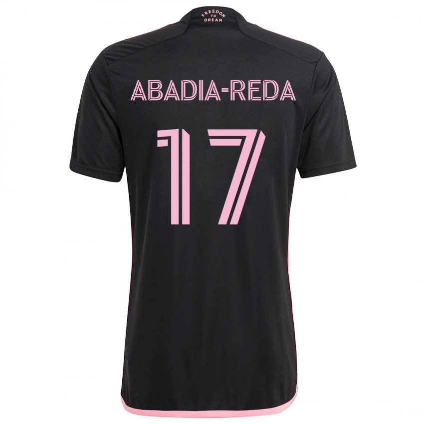 Dětské Ezequiel Abadia-Reda #17 Černá Daleko Hráčské Dresy 2024/25 Dres