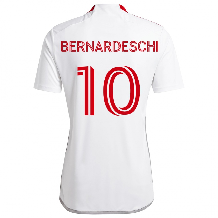 Dětské Federico Bernardeschi #10 Bílá Červená Daleko Hráčské Dresy 2024/25 Dres