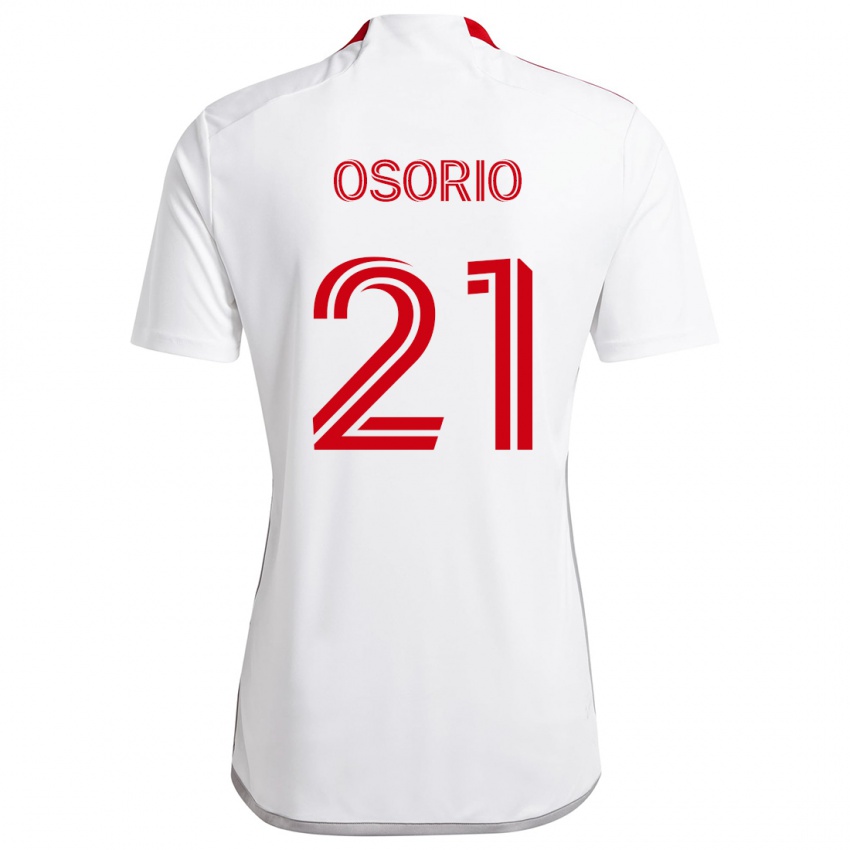 Dětské Jonathan Osorio #21 Bílá Červená Daleko Hráčské Dresy 2024/25 Dres