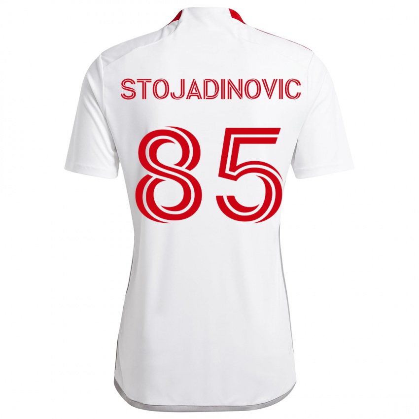 Dětské Marko Stojadinovic #85 Bílá Červená Daleko Hráčské Dresy 2024/25 Dres