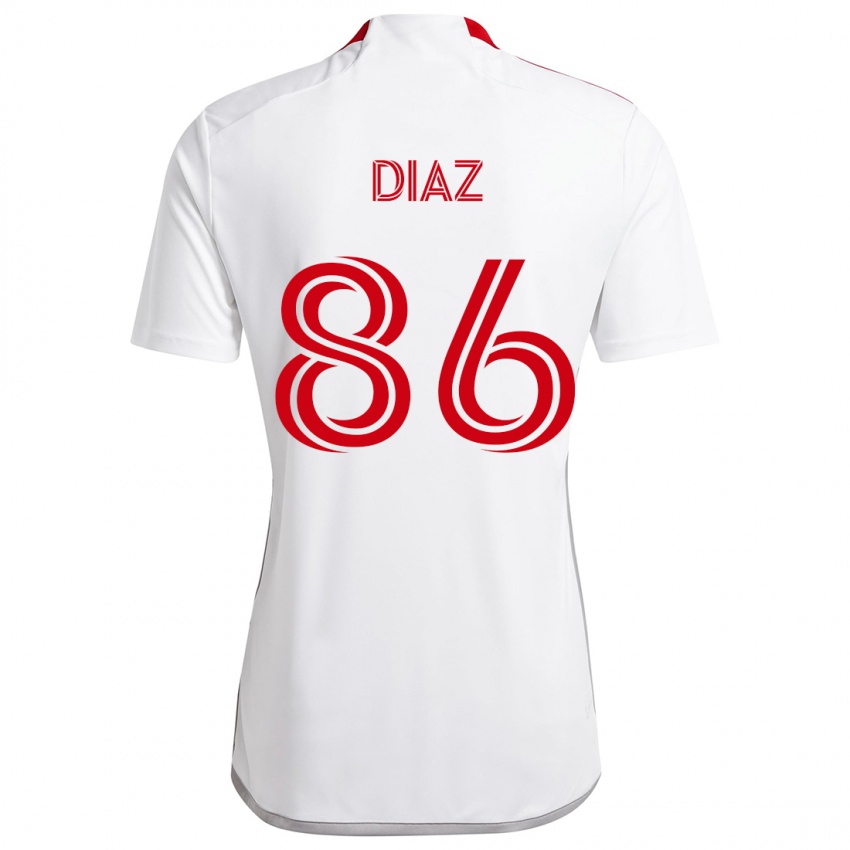 Dětské Alec Díaz #86 Bílá Červená Daleko Hráčské Dresy 2024/25 Dres