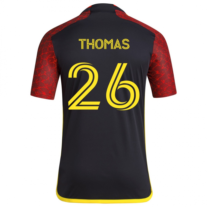 Dětské Andrew Thomas #26 Červená Černá Daleko Hráčské Dresy 2024/25 Dres