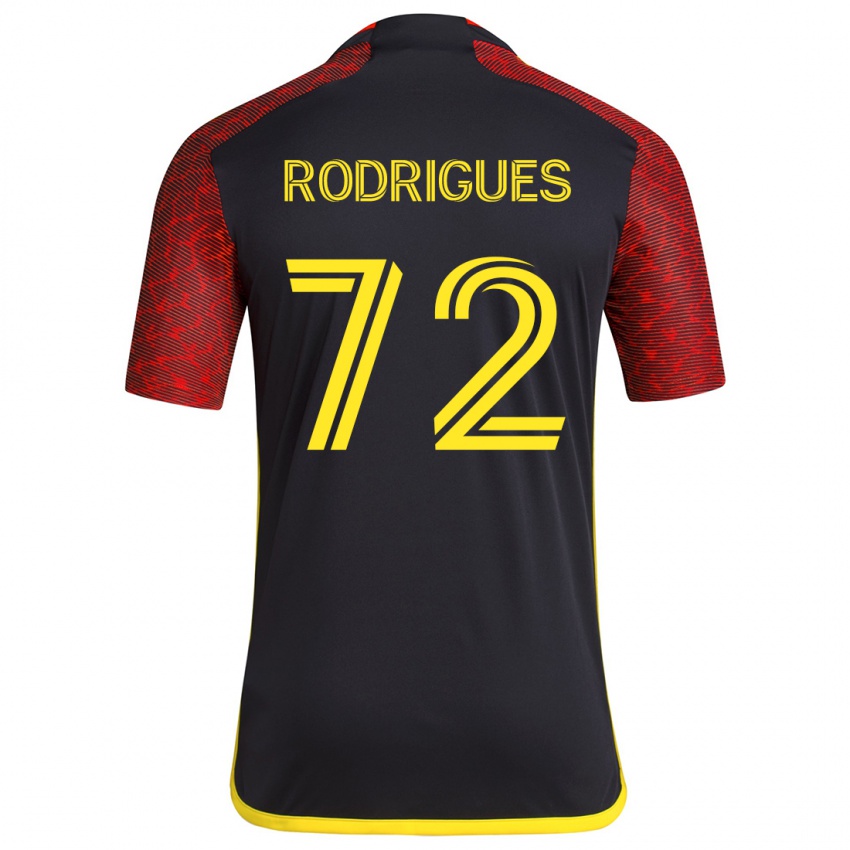 Dětské Braudílio Rodrigues #72 Červená Černá Daleko Hráčské Dresy 2024/25 Dres