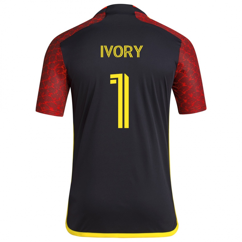 Dětské Laurel Ivory #1 Červená Černá Daleko Hráčské Dresy 2024/25 Dres