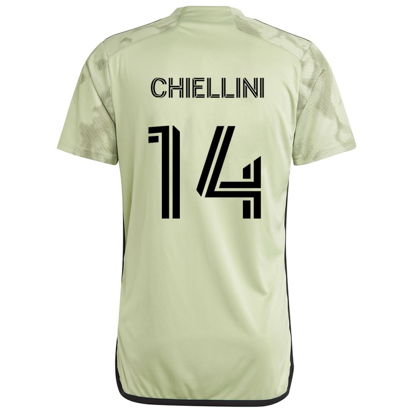 Dětské Giorgio Chiellini #14 Světle Zelená Daleko Hráčské Dresy 2024/25 Dres