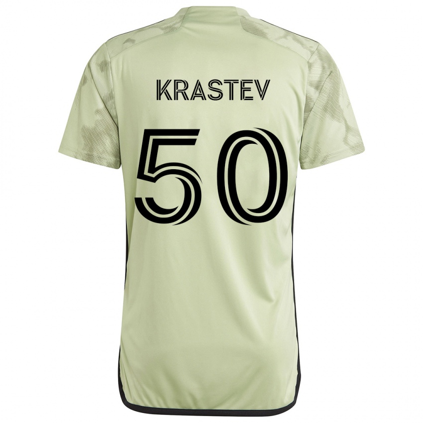 Dětské Filip Krastev #50 Světle Zelená Daleko Hráčské Dresy 2024/25 Dres