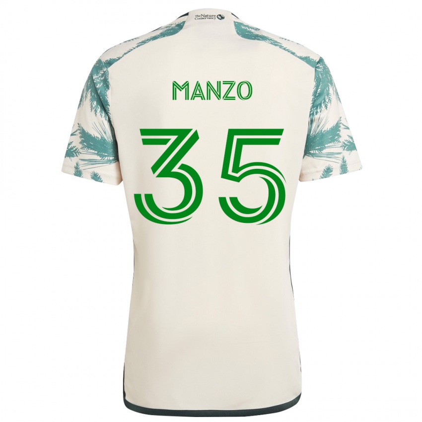 Dětské Alexis Manzo #35 Béžová Hnědá Daleko Hráčské Dresy 2024/25 Dres