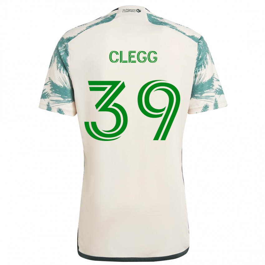 Dětské Tyler Clegg #39 Béžová Hnědá Daleko Hráčské Dresy 2024/25 Dres