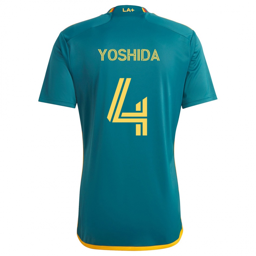 Dětské Maya Yoshida #4 Zelená Žlutá Daleko Hráčské Dresy 2024/25 Dres