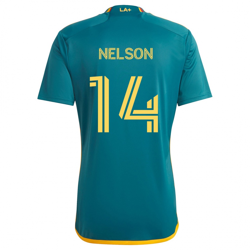 Dětské John Nelson #14 Zelená Žlutá Daleko Hráčské Dresy 2024/25 Dres