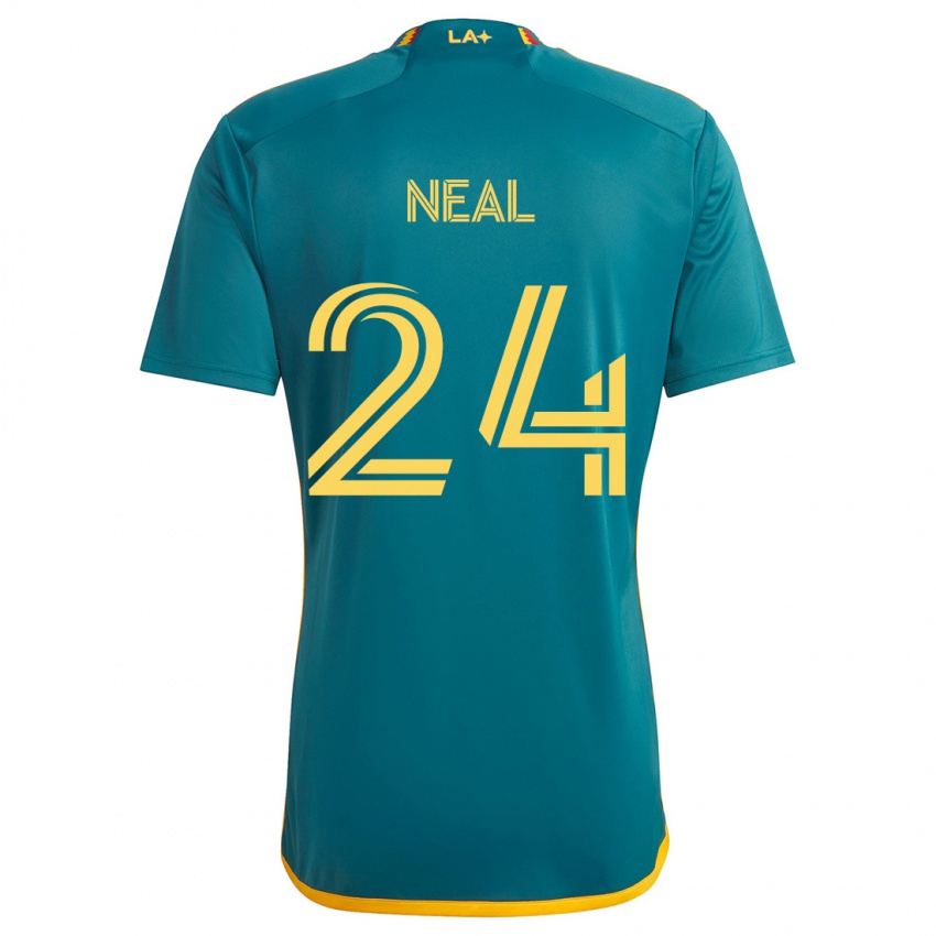 Dětské Jalen Neal #24 Zelená Žlutá Daleko Hráčské Dresy 2024/25 Dres