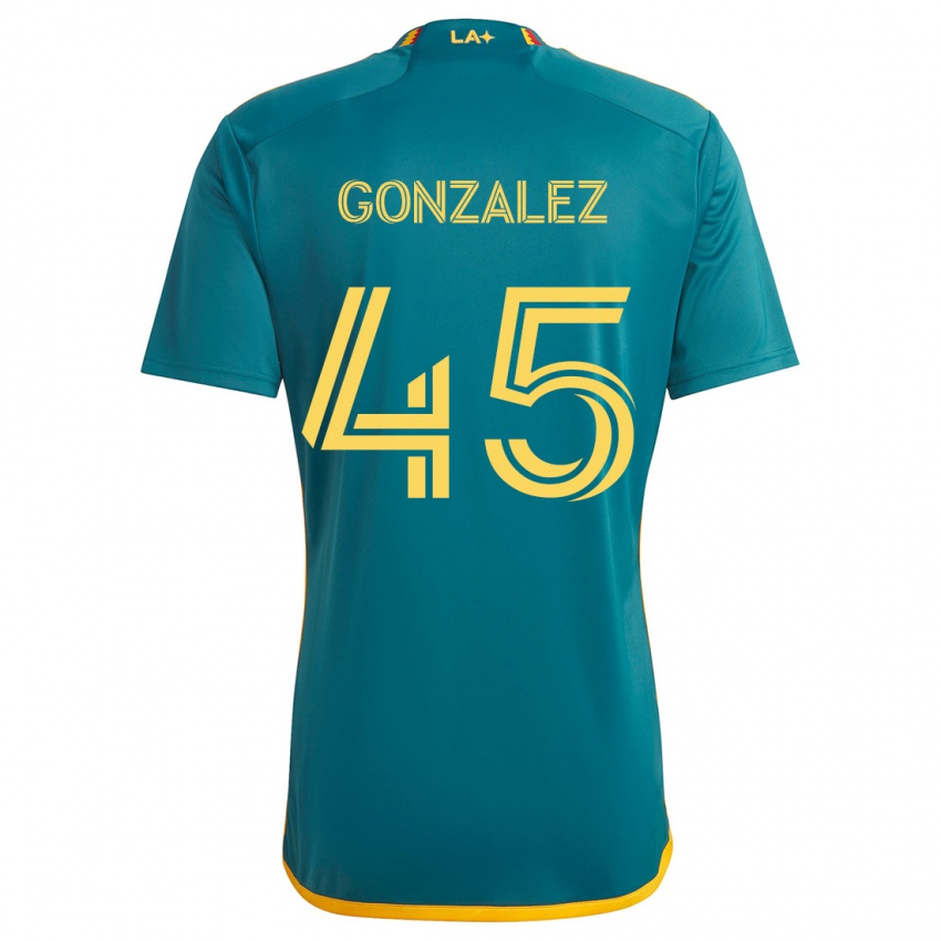 Dětské Adrián González #45 Zelená Žlutá Daleko Hráčské Dresy 2024/25 Dres