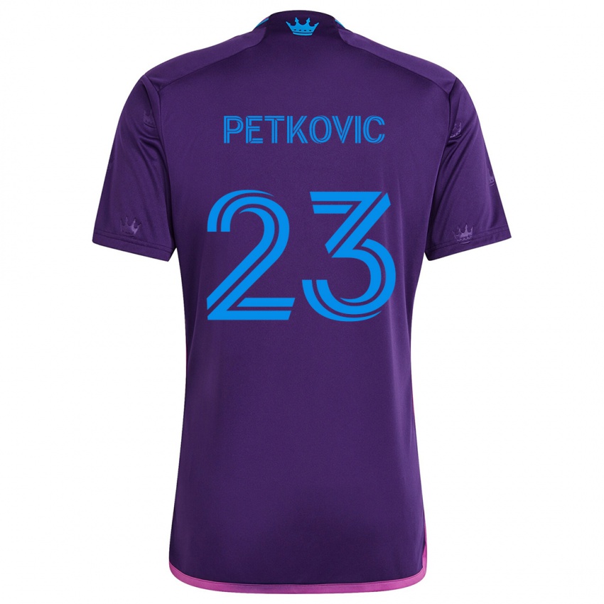 Dětské Nikola Petkovic #23 Fialová Modrá Daleko Hráčské Dresy 2024/25 Dres