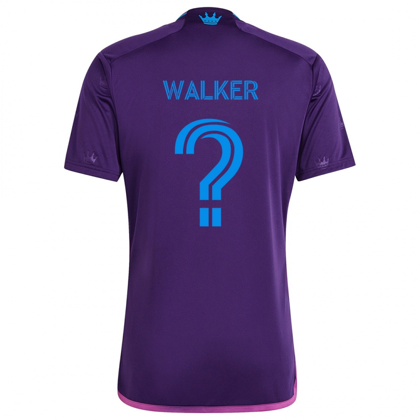 Dětské Isaac Walker #0 Fialová Modrá Daleko Hráčské Dresy 2024/25 Dres