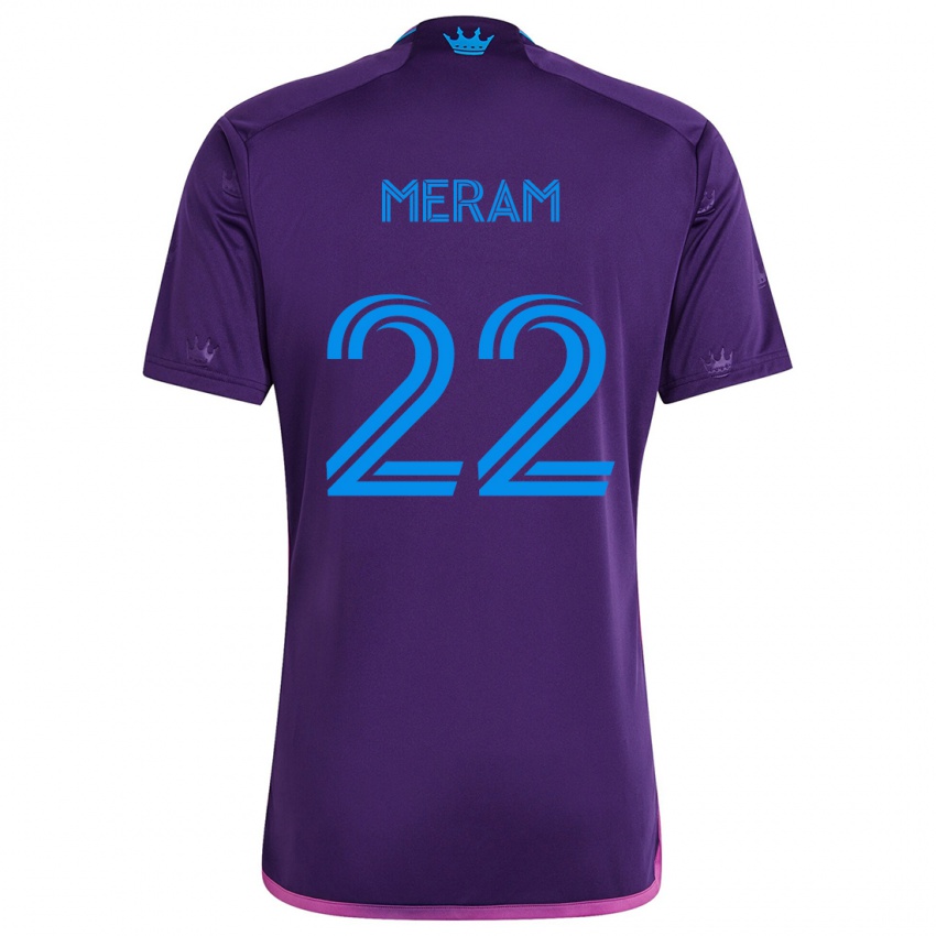 Dětské Justin Meram #22 Fialová Modrá Daleko Hráčské Dresy 2024/25 Dres