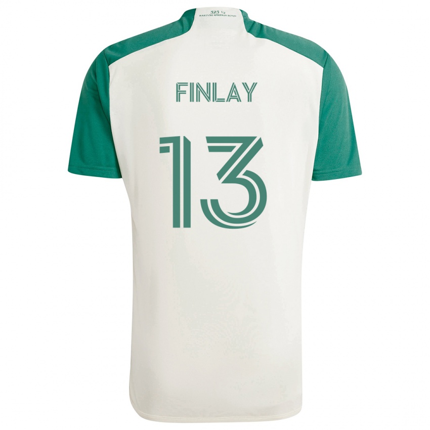 Dětské Ethan Finlay #13 Žluté Barvy Zelená Daleko Hráčské Dresy 2024/25 Dres