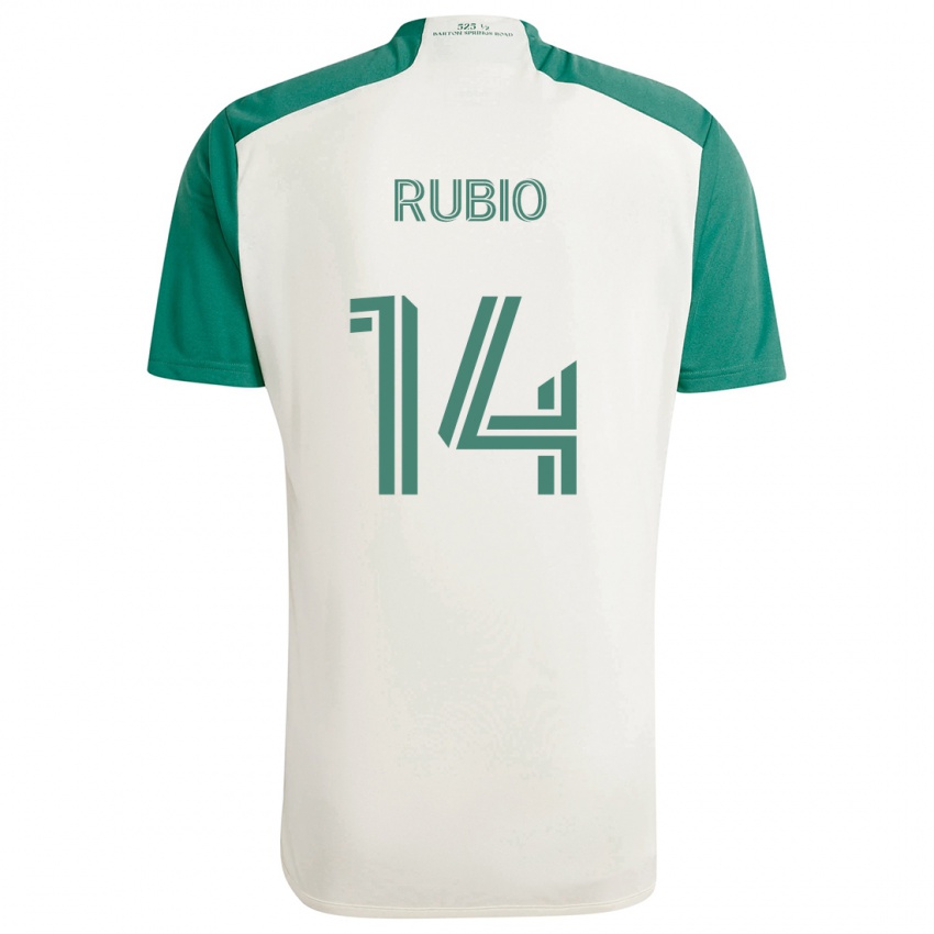 Dětské Diego Rubio #14 Žluté Barvy Zelená Daleko Hráčské Dresy 2024/25 Dres