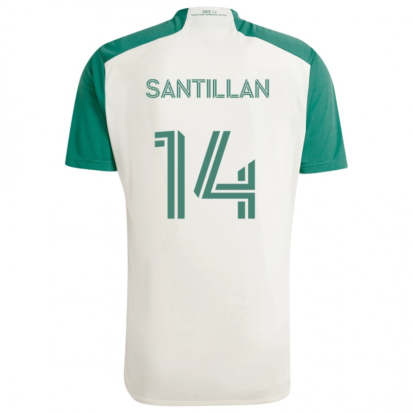 Dětské Jonathan Santillan #14 Žluté Barvy Zelená Daleko Hráčské Dresy 2024/25 Dres