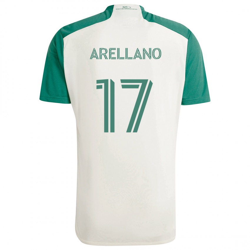 Dětské Bryan Arellano #17 Žluté Barvy Zelená Daleko Hráčské Dresy 2024/25 Dres