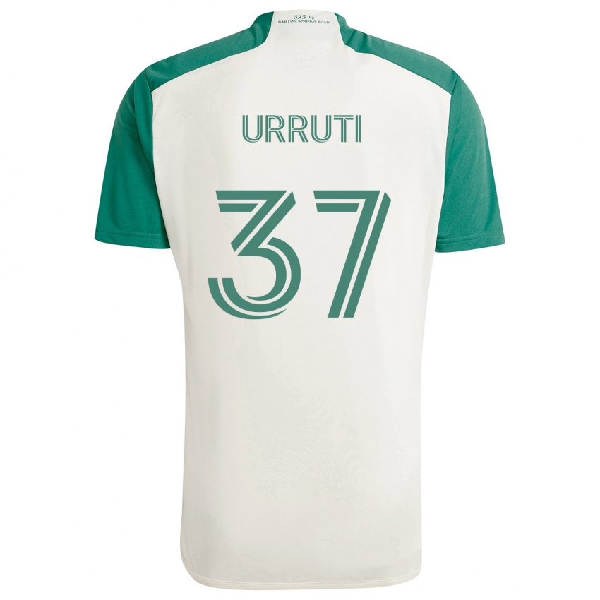 Dětské Maximiliano Urruti #37 Žluté Barvy Zelená Daleko Hráčské Dresy 2024/25 Dres