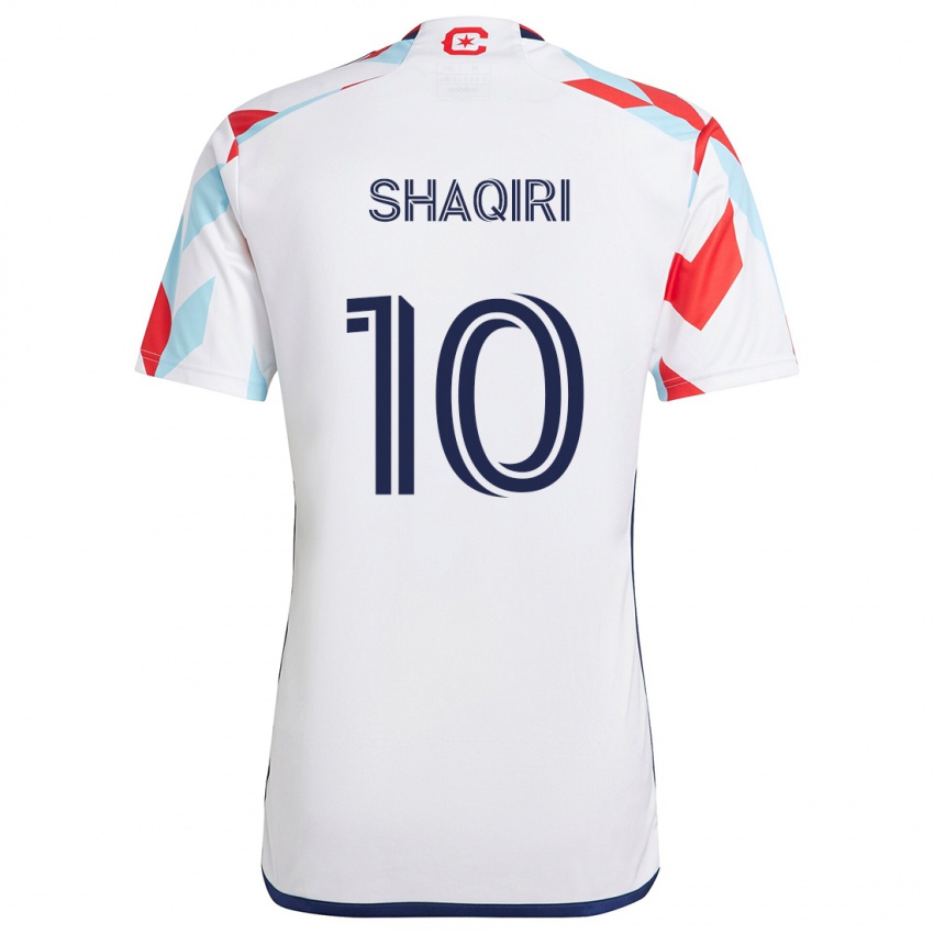 Dětské Xherdan Shaqiri #10 Bílá Červená Modrá Daleko Hráčské Dresy 2024/25 Dres