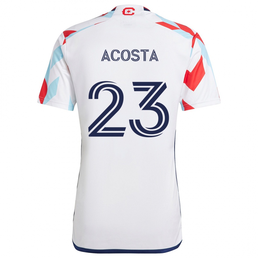 Dětské Kellyn Acosta #23 Bílá Červená Modrá Daleko Hráčské Dresy 2024/25 Dres