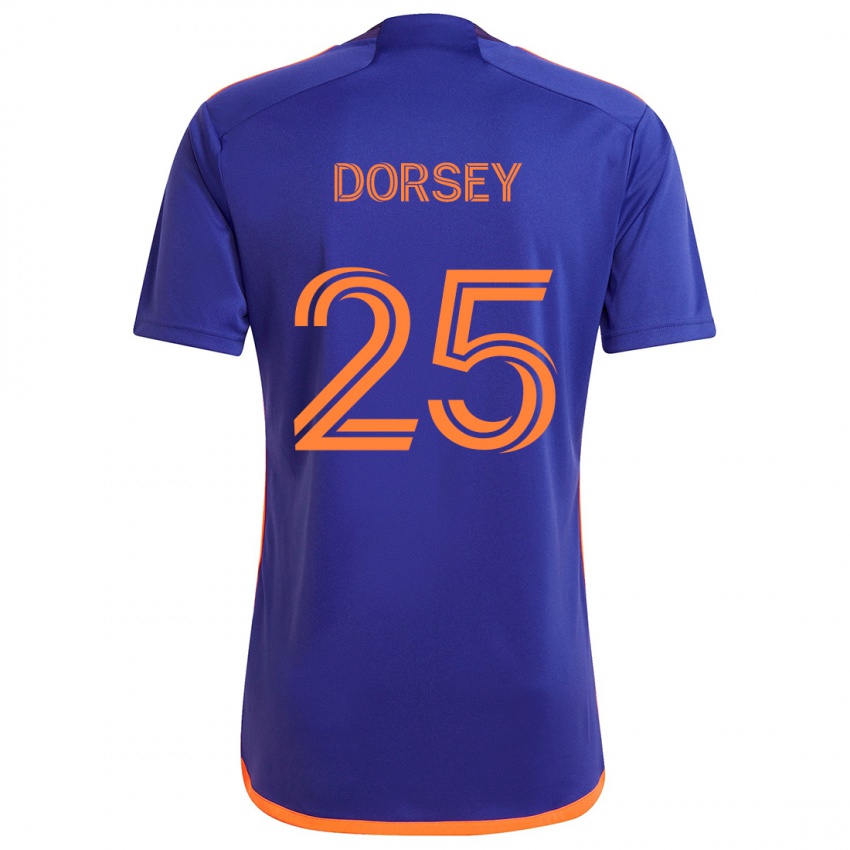 Dětské Griffin Dorsey #25 Fialová Oranžová Daleko Hráčské Dresy 2024/25 Dres