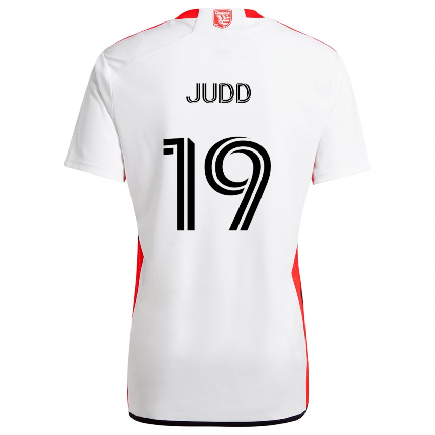 Dětské Preston Judd #19 Bílá Červená Daleko Hráčské Dresy 2024/25 Dres