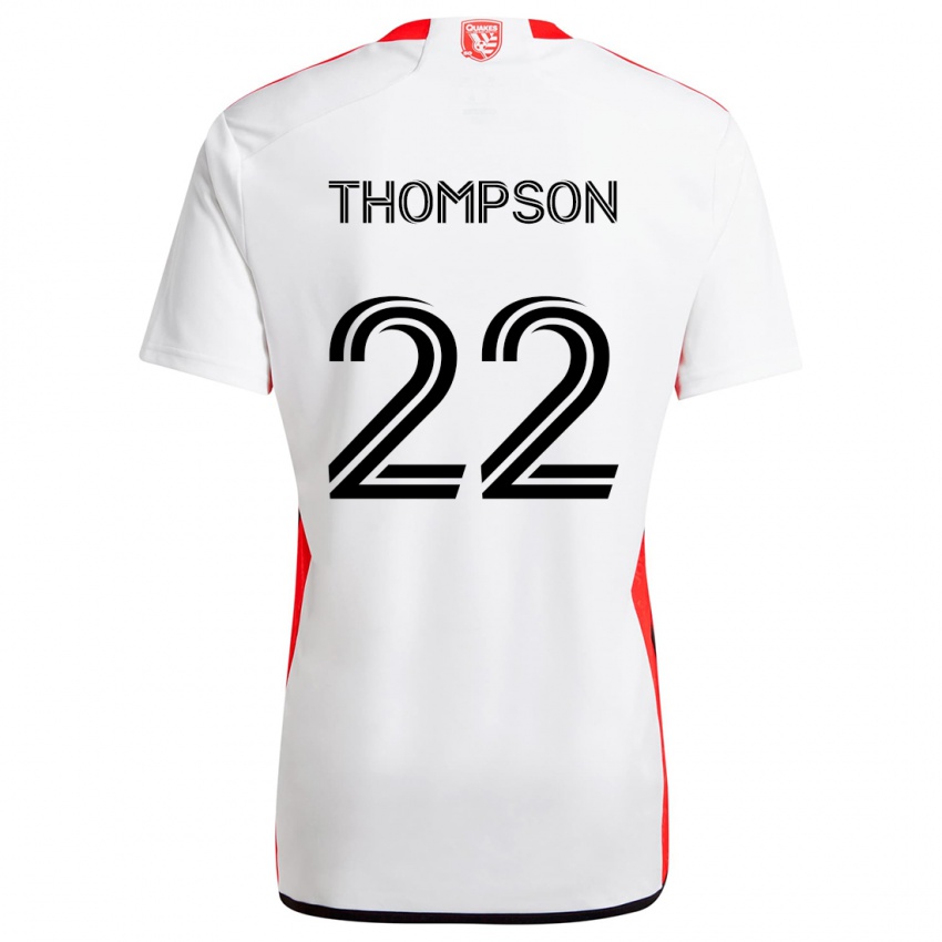 Dětské Tommy Thompson #22 Bílá Červená Daleko Hráčské Dresy 2024/25 Dres